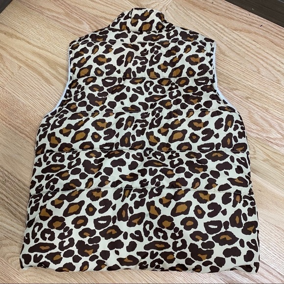 Gymboree Fleece Lined Cheetah Print Vest Small - Picture 3 of 5